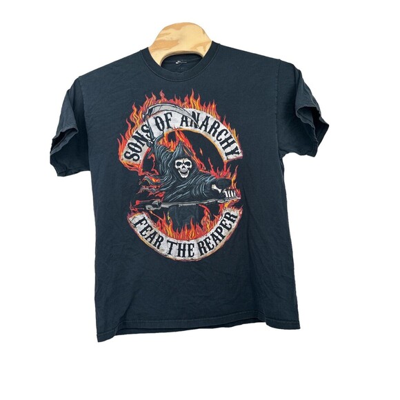 Sons Of Anarchy Grim Reaper Road Gear Prospect SAMCRO Black T-Shirt Size M - Picture 2 of 4
